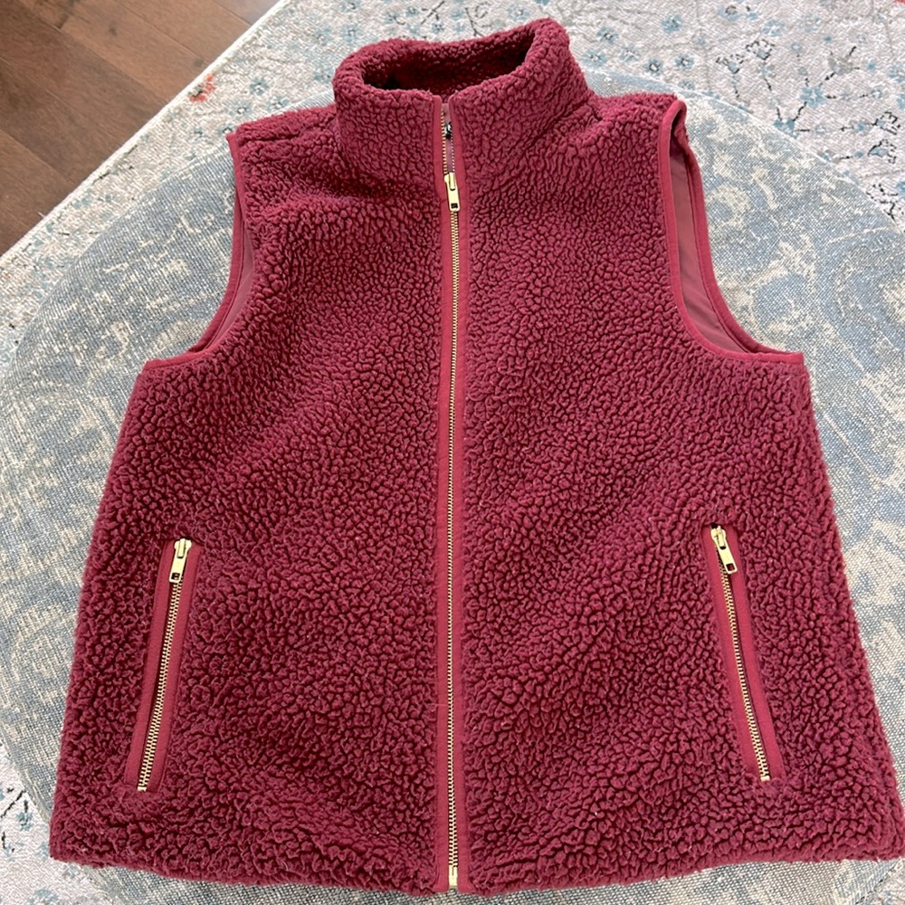 J. Crew Sherpa Vest, Small